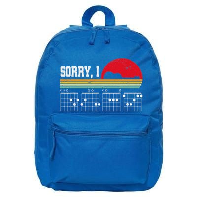 Sorry I Dgaf Hidden Message Guitar 16 in Basic Backpack