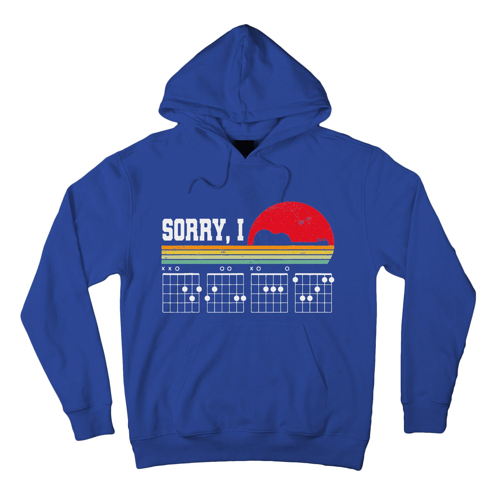 Sorry I Dgaf Hidden Message Guitar Tall Hoodie