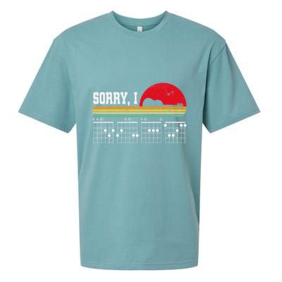 Sorry I Dgaf Hidden Message Guitar Sueded Cloud Jersey T-Shirt