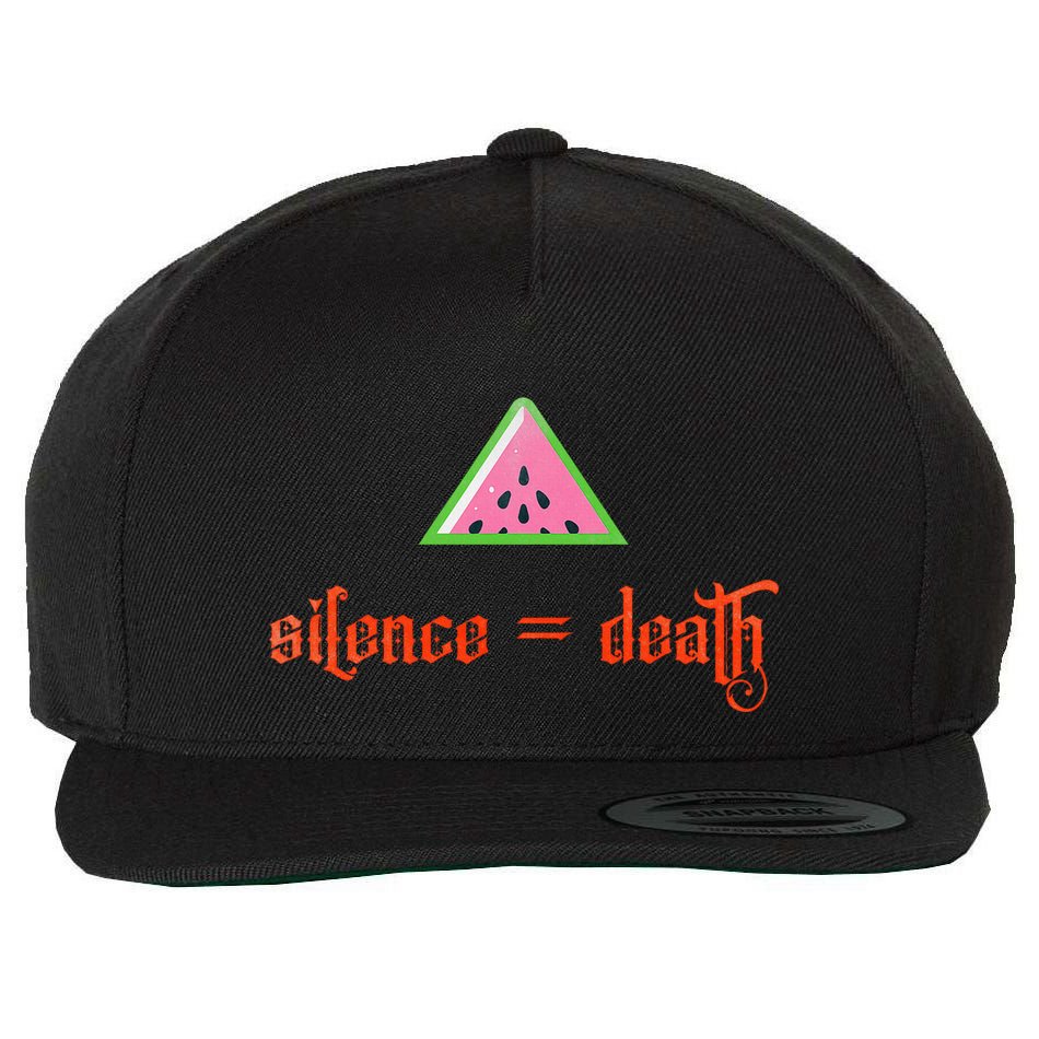 Silence Is Death Silence = Death Wool Snapback Cap