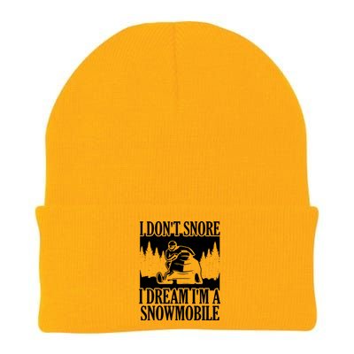 Snowmobiling I DonT Snore Knit Cap Winter Beanie