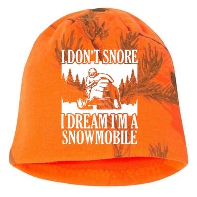 Snowmobiling I DonT Snore Kati - Camo Knit Beanie