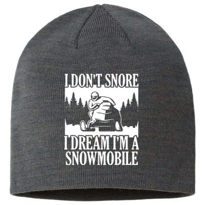 Snowmobiling I DonT Snore Sustainable Beanie