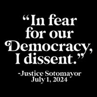 Scotus I Dissent Fear For Our Democracy Justice Sotomayor Sweatshirt