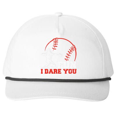 Steal I Dare You Baseball Catcher Baseball Player Snapback Five-Panel Rope Hat