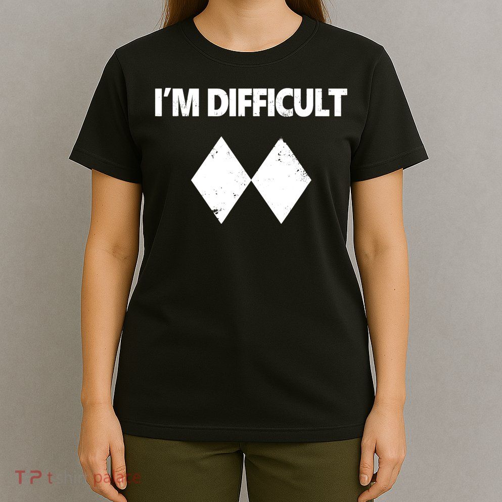Skiing I'm Difficult Black Diamonds T-Shirt