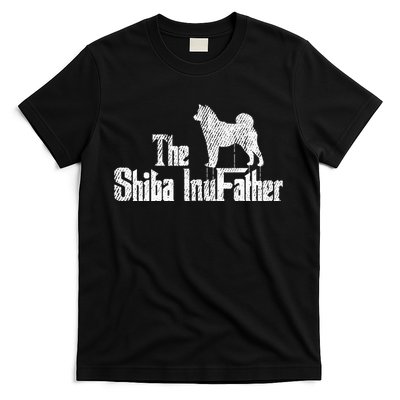 Shiba Inu Dog Fathers Day Funny Doxie Doggie Puppy Daddy T-Shirt