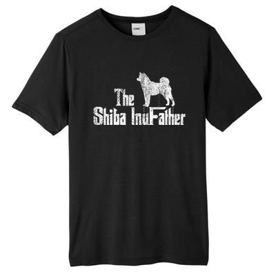 Shiba Inu Dog Fathers Day Funny Doxie Doggie Puppy Daddy Tall Fusion ChromaSoft Performance T-Shirt