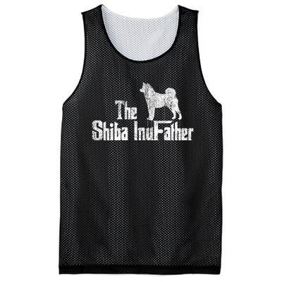 Shiba Inu Dog Fathers Day Funny Doxie Doggie Puppy Daddy Mesh Reversible Basketball Jersey Tank