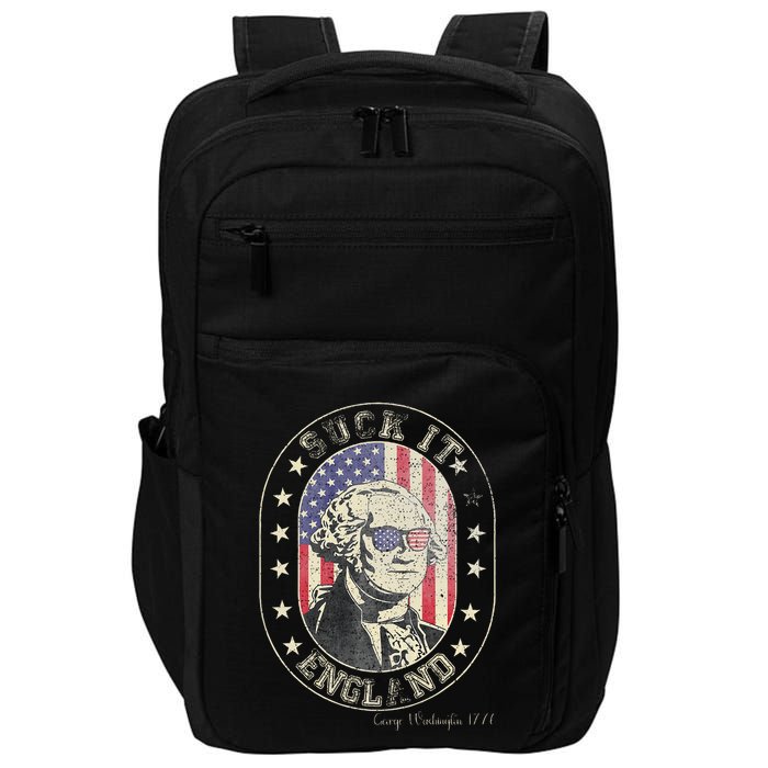 Suck It England George Washington 1776 Usa Funny Impact Tech Backpack