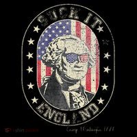 Suck It England George Washington 1776 Usa Funny Sustainable Bucket Hat