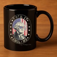 Suck It England George Washington 1776 Usa Funny 11oz C Handle Ceramic Mug