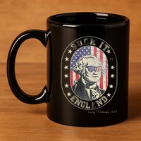Suck It England George Washington 1776 Usa Funny 11oz C Handle Ceramic Mug