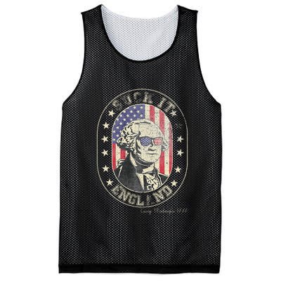 Suck It England George Washington 1776 Usa Funny Mesh Reversible Basketball Jersey Tank