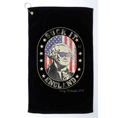 Suck It England George Washington 1776 Usa Funny Golf Towel
