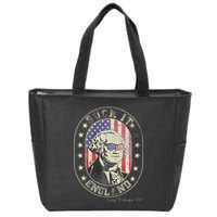 Suck It England George Washington 1776 Usa Funny Zip Tote Bag
