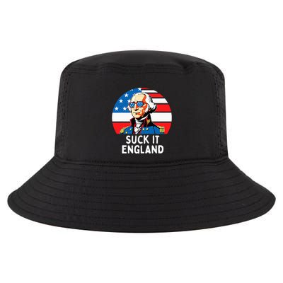Suck It England Funny 4th Of July Usa George Washington Cool Comfort Performance Bucket Hat