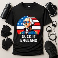Suck It England Funny 4th Of July Usa George Washington Cooling Performance Crew T-Shirt