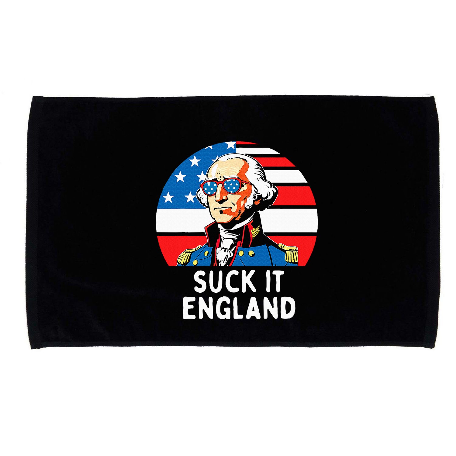 Suck It England Funny 4th Of July Usa George Washington Microfiber Hand Towel