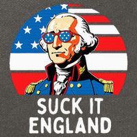 Suck It England Funny 4th Of July Usa George Washington Cotton Canvas Backpack