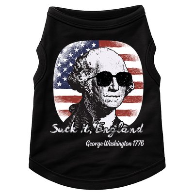 Suck It England Funny 4th Of July George Washington 1776 Doggie Tank