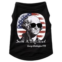 Suck It England Funny 4th Of July George Washington 1776 Doggie Tank