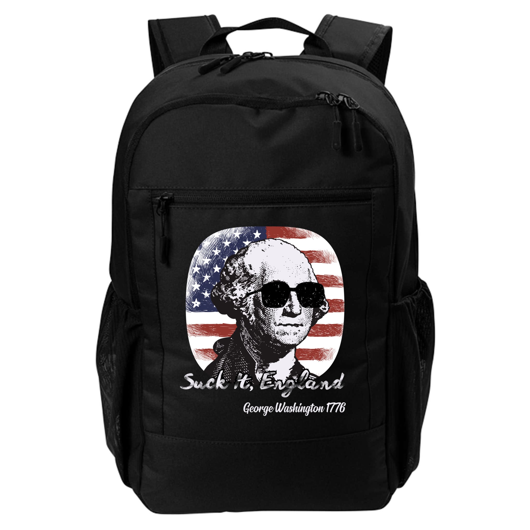 Suck It England Funny 4th Of July George Washington 1776 Backpack