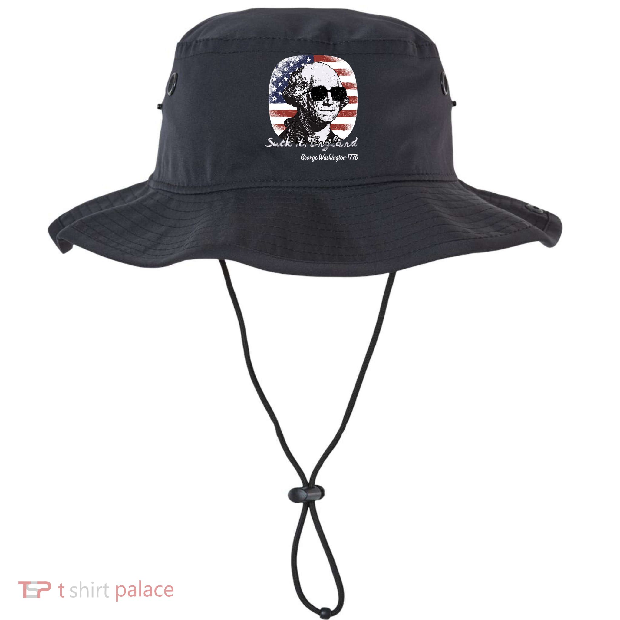 Suck It England Funny 4th Of July George Washington 1776 Bucket Hat