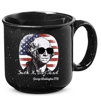 Suck It England Funny 4th Of July George Washington 1776 15oz Campfire Ceramic Mug