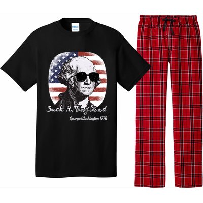 Suck It England Funny 4th Of July George Washington 1776 Pajama Set