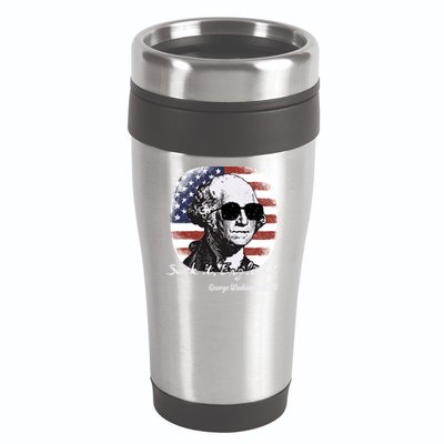 Suck It England Funny 4th Of July George Washington 1776 16oz Travel Tumbler