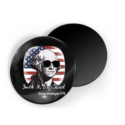 Suck It England Funny 4th Of July George Washington 1776 Magnet