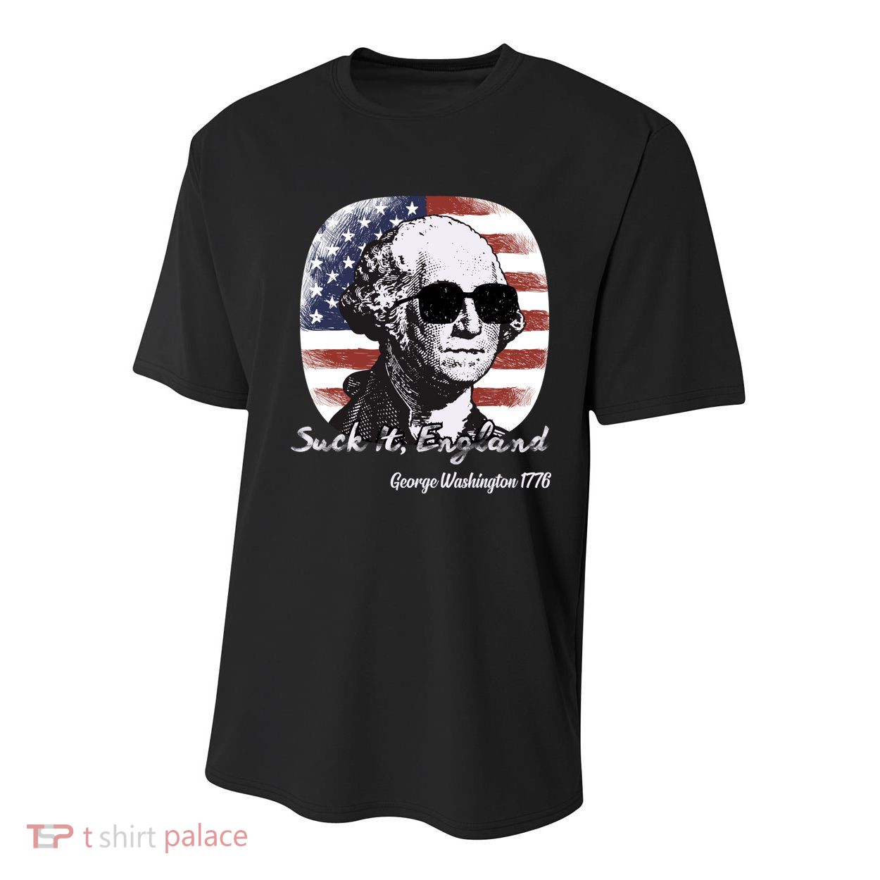 Suck It England Funny 4th Of July George Washington 1776 Youth Performance Sprint T-Shirt