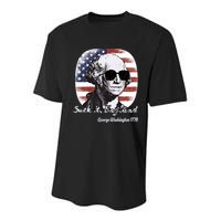 Suck It England Funny 4th Of July George Washington 1776 Youth Performance Sprint T-Shirt