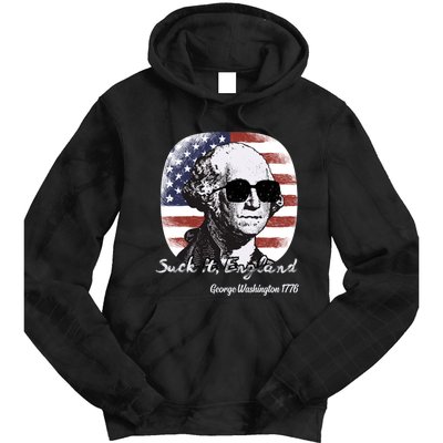 Suck It England Funny 4th Of July George Washington 1776 Tie Dye Hoodie