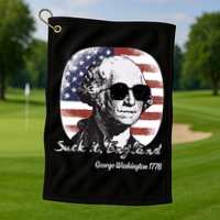 Suck It England Funny 4th Of July George Washington 1776 Golf Towel