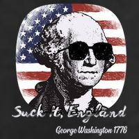 Suck It England Funny 4th Of July George Washington 1776 Golf Towel
