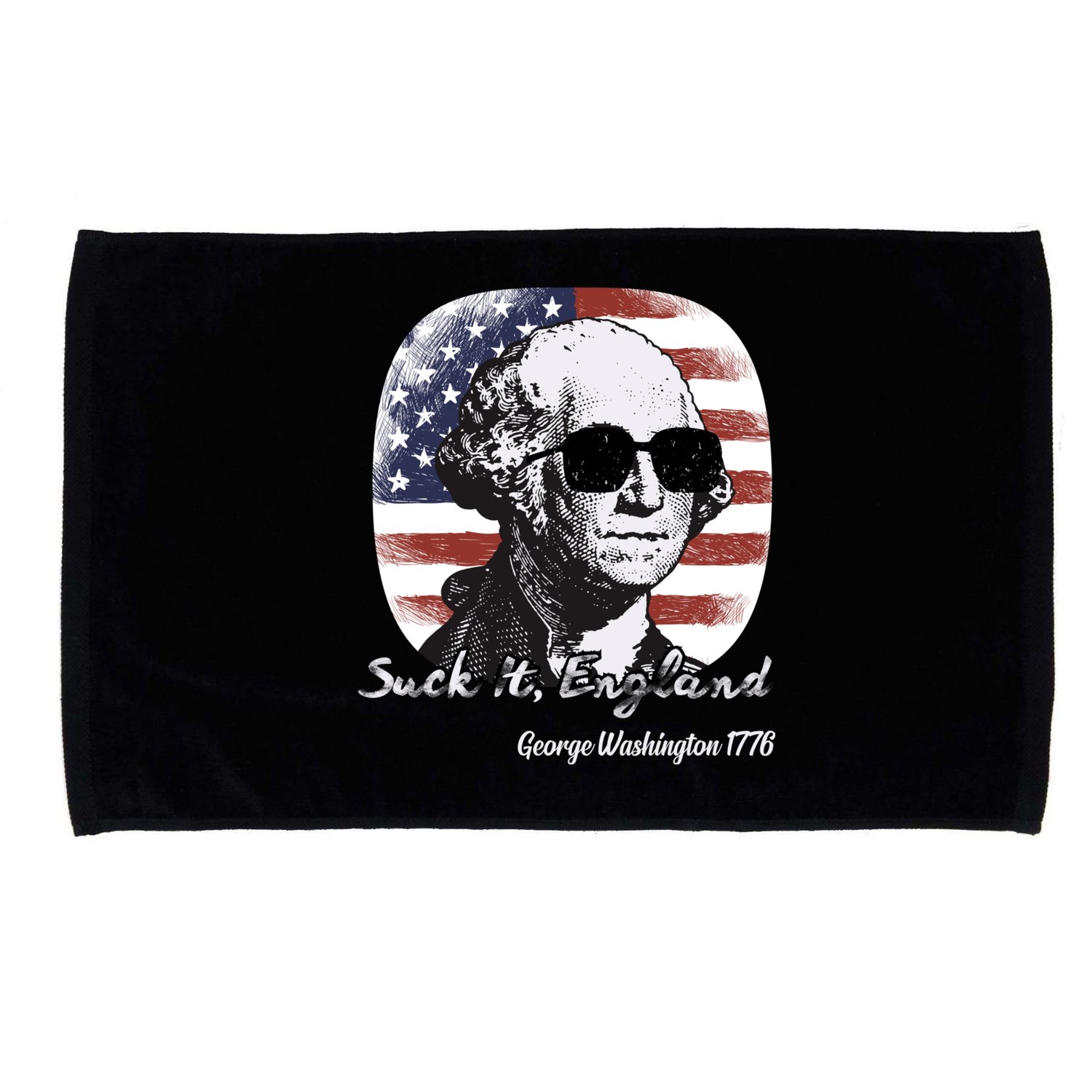 Suck It England Funny 4th Of July George Washington 1776 Microfiber Hand Towel