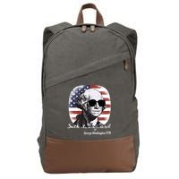 Suck It England Funny 4th Of July George Washington 1776 Cotton Canvas Backpack