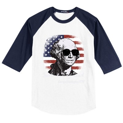 Suck It England Funny 4th Of July George Washington 1776 Baseball Sleeve Shirt