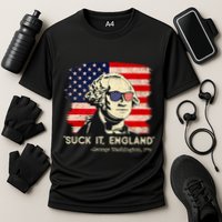 Suck It England Funny 4th Of July Funny George Washington Cooling Performance Crew T-Shirt
