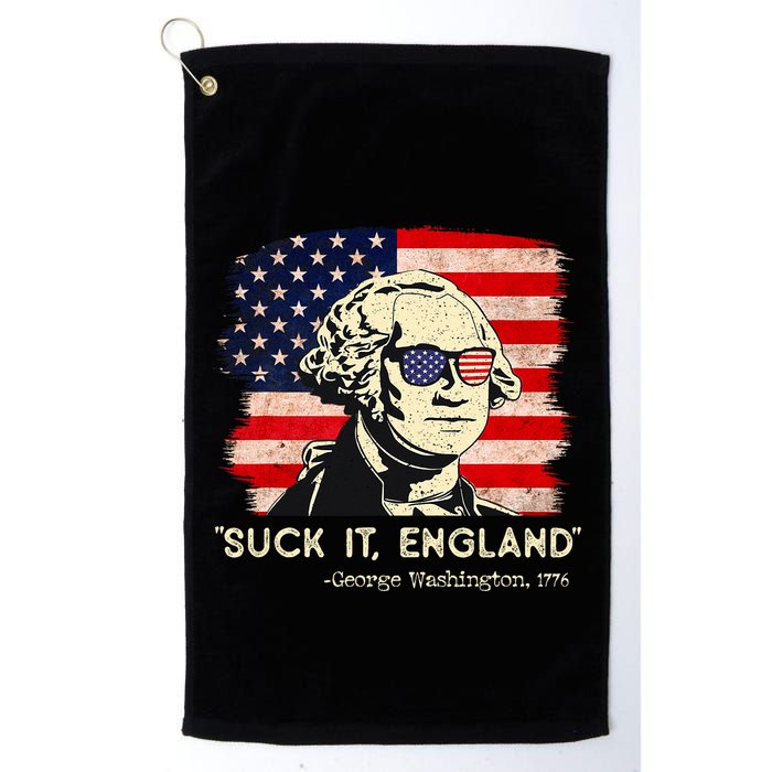 Suck It England Funny 4th Of July Funny George Washington Golf Towel