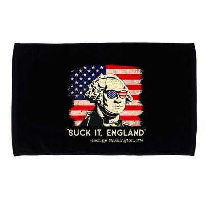 Suck It England Funny 4th Of July Funny George Washington Microfiber Hand Towel