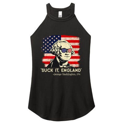 Suck It England Funny 4th Of July Funny George Washington Women's Perfect Tri Rocker Tank
