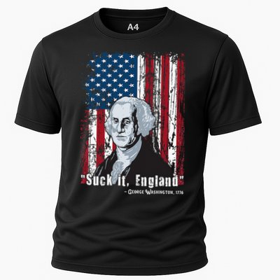 Suck It England Funny 4th Of July George Washington 1776 Performance Shirt