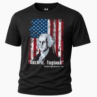 Suck It England Funny 4th Of July George Washington 1776 Cooling Performance Crew T-Shirt
