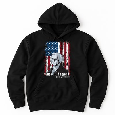 Suck It England Funny 4th Of July George Washington 1776 Hoodie