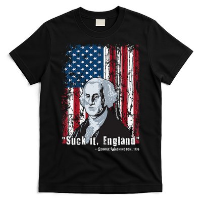 Suck It England Funny 4th Of July George Washington 1776 T-Shirt