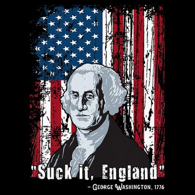 Suck It England Funny 4th Of July George Washington 1776 T-Shirt