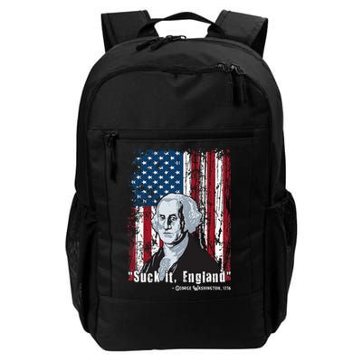 Suck It England Funny 4th Of July George Washington 1776 Backpack